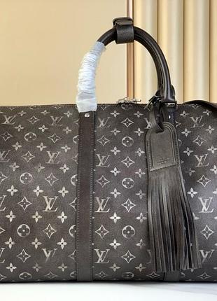 Keepall сумка чоловіча louis vuitton дорожня унісекс сіра