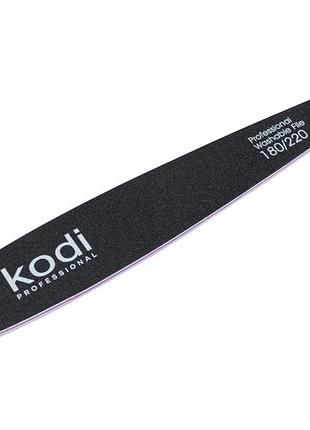 Пилка для ногтей kodi professional №62 конусная 180/220 черная