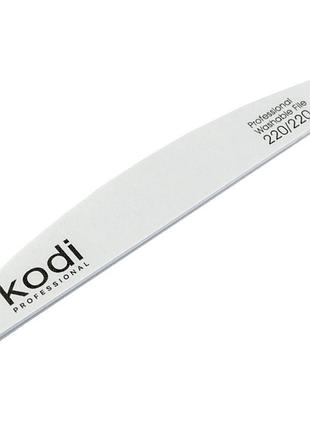 Пилка для нігтів kodi professional №13 півмісяць 220/220 біла