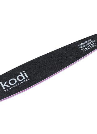 Пилка для нігтів kodi professional №61 конусна 100/180 чорна