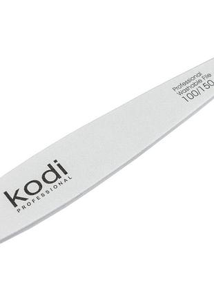 Пилка для нігтів kodi professional №32 конусна 100/150 біла