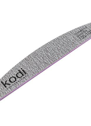 Пилка для нігтів kodi professional №67 півмісяць 100/100 коричнева