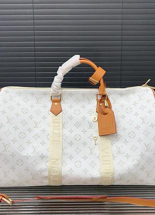 Сумка чоловіча жіноча louis vuitton keepall спортивна дорожня