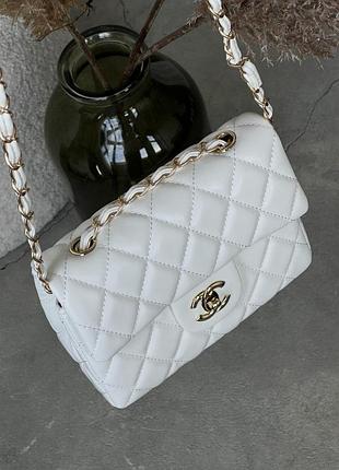 Сумка женская chanel мини гладкая