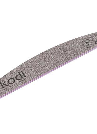 Пилка для ногтей kodi professional №68 полумесяц 120/120 коричневая