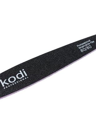 Пилка для нігтів kodi professional №55 конусна 80/80 чорна