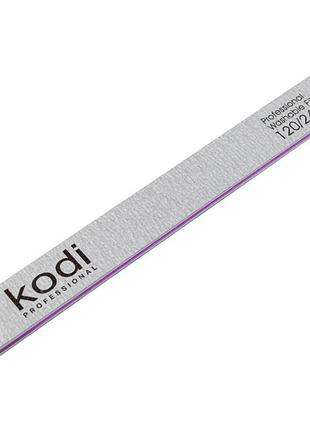 Пилка для нігтів kodi professional №109 пряма 120/240 сіра