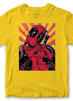 Футболка "deadpool" дедпул 3 желтый, s