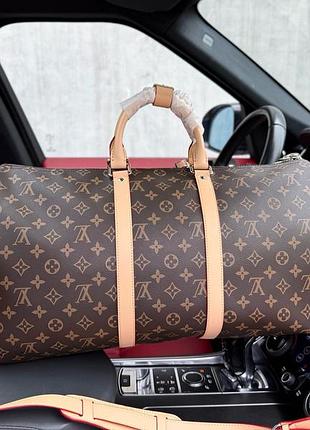 Сумка louis vuitton keepall чоловіча жіночка унісекс коричнева