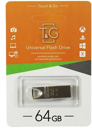 Флеш-накопичувач t&g 117 metal series usb 3.0 — 64gb срібний