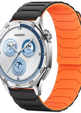 Ремешок dual-color magnetic для smart watch 20mm black / orange
