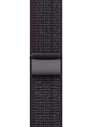 Ремешок nylon sport loop для apple watch 42(ser.1-3)/44/45/46/49mm black / blue