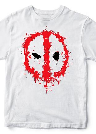 Футболка "deadpool" дедпул 5 белый, 3xl