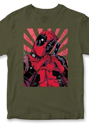 Футболка "deadpool" дедпул 3 хаки, m