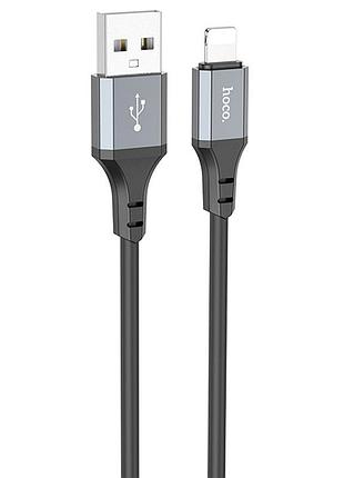 Дата кабель hoco x86 spear usb to microusb (1m) black