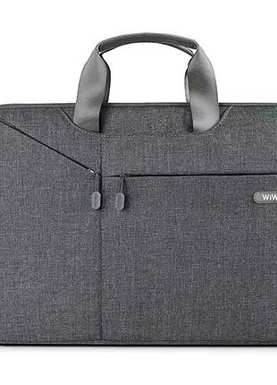 Сумка для ноутбуку wiwu city commuter bag 15.6" grey
