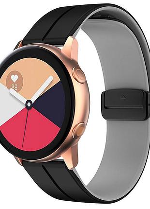 Силиконовый ремешок classy для smart watch 20mm black / grey
