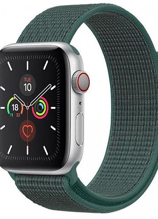 Ремешок nylon для apple watch 38/40/41/42mm(ser.10) зеленый / pine green