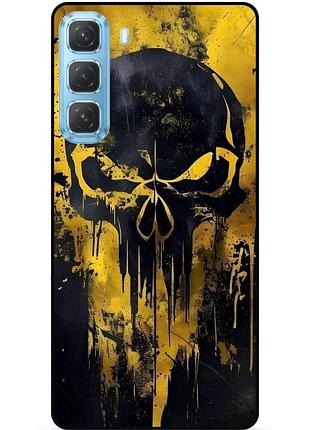 Чохол силіконовий бампер для infinix hot 60 pro (x6885) з картинкою череп скелет