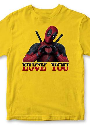 Футболка "deadpool" дедпул 2 желтый, l