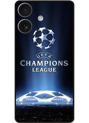 Силиконовый чехол бампер для iphone 17 с рисунком лига чемпионов