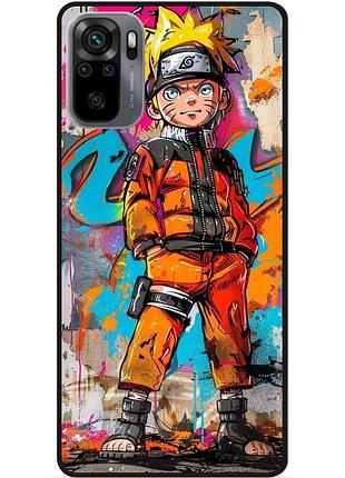 Чехол силиконовый бампер для xiaomi redmi note 10s с рисунком наруто аниме marvel naruto