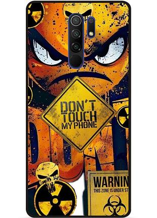 Чехол силиконовый бампер для xiaomi redmi note 8 pro с рисунком глаза dont touch my phone