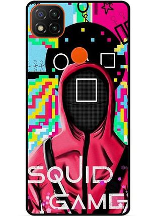 Силіконовий чохол бампер для xiaomi redmi 9c з малюнком гра в кальмара