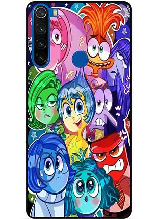 Чехол силиконовый бампер для xiaomi redmi note 8t с рисунком головоломка