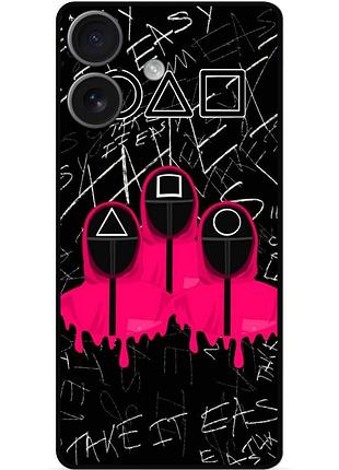 Чехол силиконовый для iphone 17 игра в кальмара