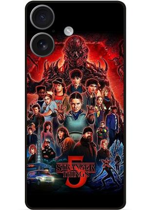 Силиконовый чехол бампер для iphone 17 с рисунком stranger things 1