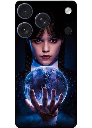 Силіконовий чохол для iphone 17 pro з малюнком уенздей wednesday