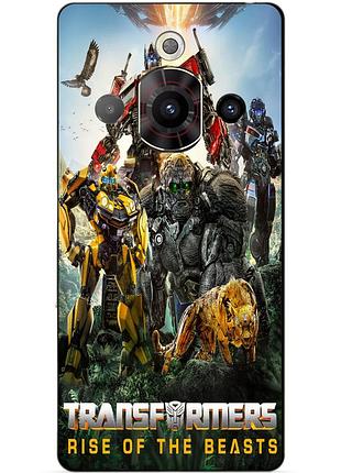 Чехол силиконовый бампер для zte nubia focus pro звероботы трансформеры transformers