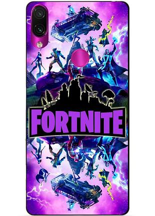 Силіконовий чохол бампер для huawei honor 8x з малюнком fortnite marvel фортнайт марвел