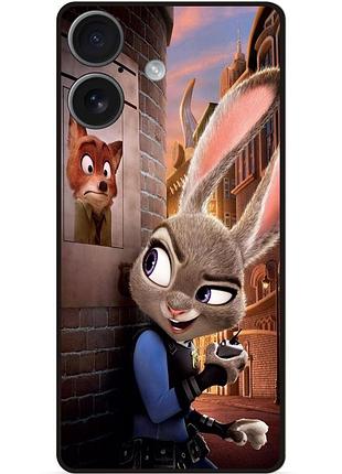 Силиконовый бампер чехол для huawei honor 400 с картинкой зверополис джуди