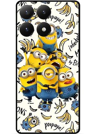 Силиконовый бампер чехол для xiaomi 15t с рисунком minion миньоны