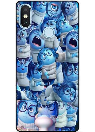 Силіконовий чохол бампер для xiaomi mi 8 з малюнком головоломка