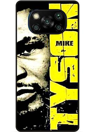 Чехол силиконовый бампер для xiaomi poco x3 с рисунком tyson майкл тайсон