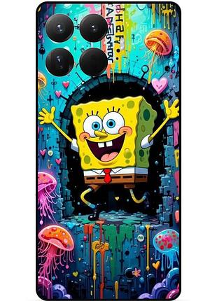 Силіконовий чохол бампер для xiaomi 15t pro з картинкою sponge bob губка боб