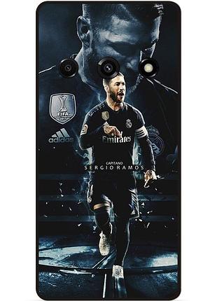 Силиконовый чехол бампер для samsung j3 j320 с рисунком sergio ramos серхио рамос