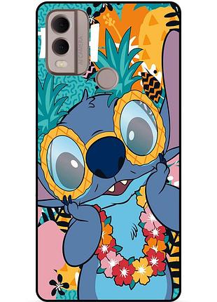 Силіконовий бампер чохол для nokia c22 з малюнком стіч stitch