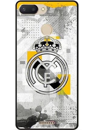 Чехол силиконовый бампер для xiaomi redmi 6 с рисунком real madrid реал мадрид