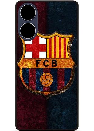 Чехол силиконовый бампер для oppo a78 с рисунком барселона barcelona