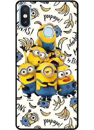 Силиконовый чехол бампер для xiaomi mi a2 lite с рисунком миньоны minion 1, xiaomi mi a2 lite