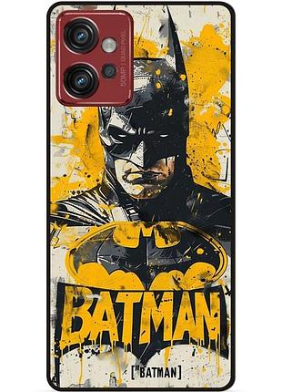 Чехол силиконовый бампер для motorola moto g32 с рисунком batman dc бэтмен
