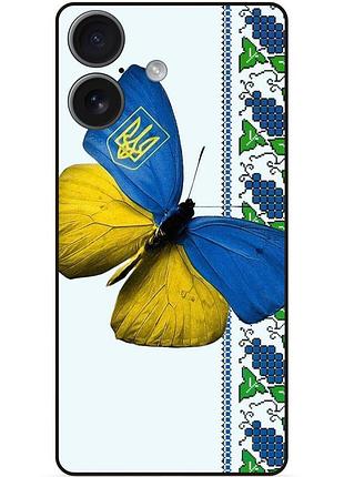 Чехол силиконовый бампер для huawei honor 400 с рисунком бабочка украина мотылек