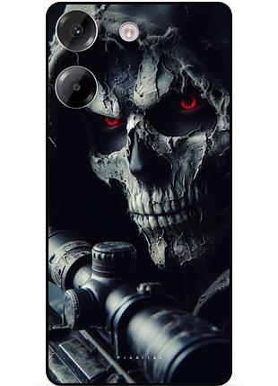Чохол силіконовий бампер для xiaomi poco m7 pro з малюнком скелет череп