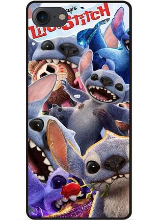Силиконовый чехол бампер для huawei y5 2018 с картинкой stitch стич