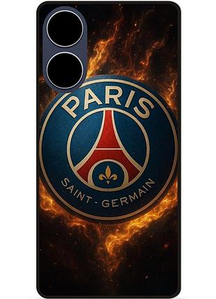 Силіконовий чохол бампер для oppo a17 з малюнком psg псж