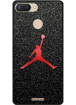 Силіконовий чохол бампер для xiaomi redmi 6 з малюнком jordan джордан